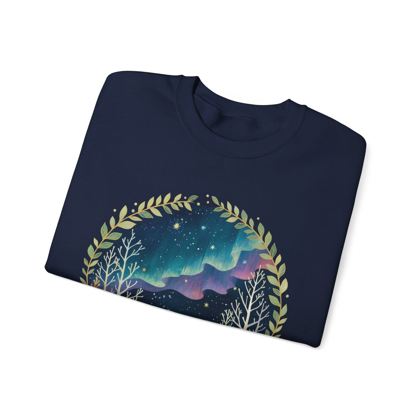 Aurora Polar Bears Unisex Heavy Blend™ Crewneck Sweatshirt