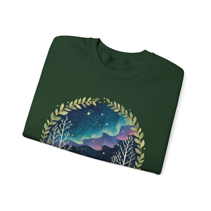 Aurora Polar Bears Unisex Heavy Blend™ Crewneck Sweatshirt