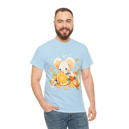 Orange Mouse Unisex Heavy Cotton Tee