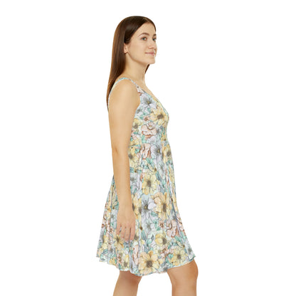 Spring Flowers Women's Skater Dress (AOP)