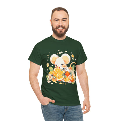 Orange Mouse Unisex Heavy Cotton Tee