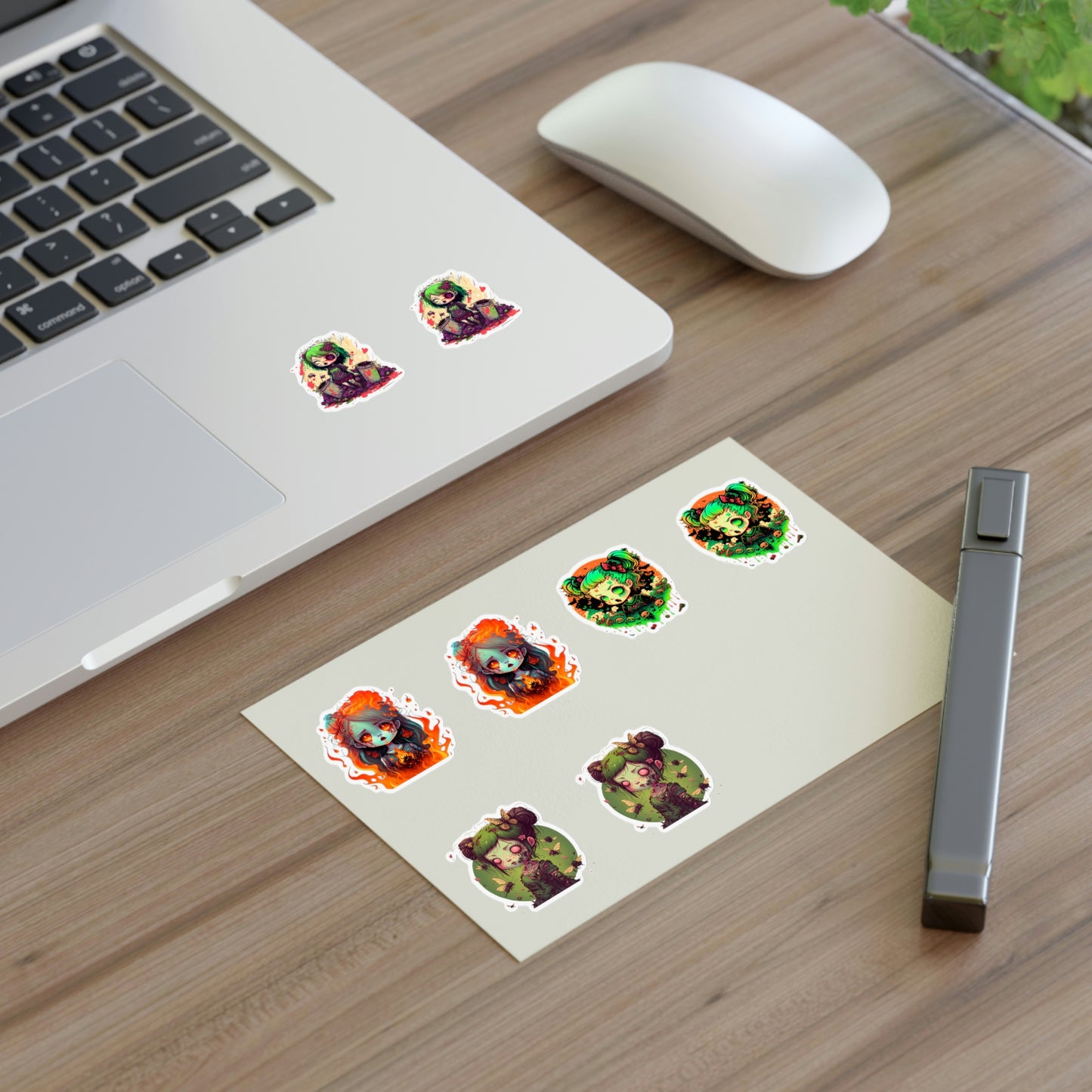 Zombie Girl Sticker Sheets
