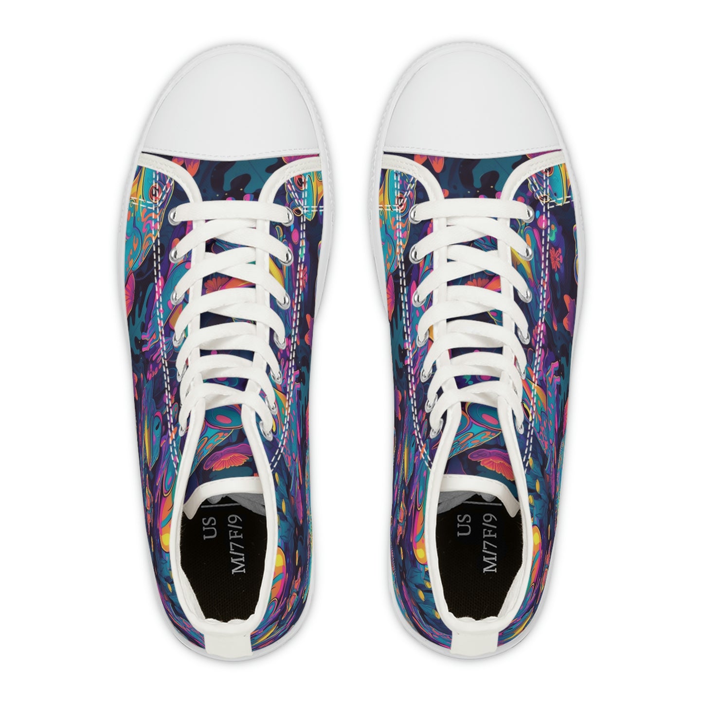 Funky Frogs Women's High Top Sneakers