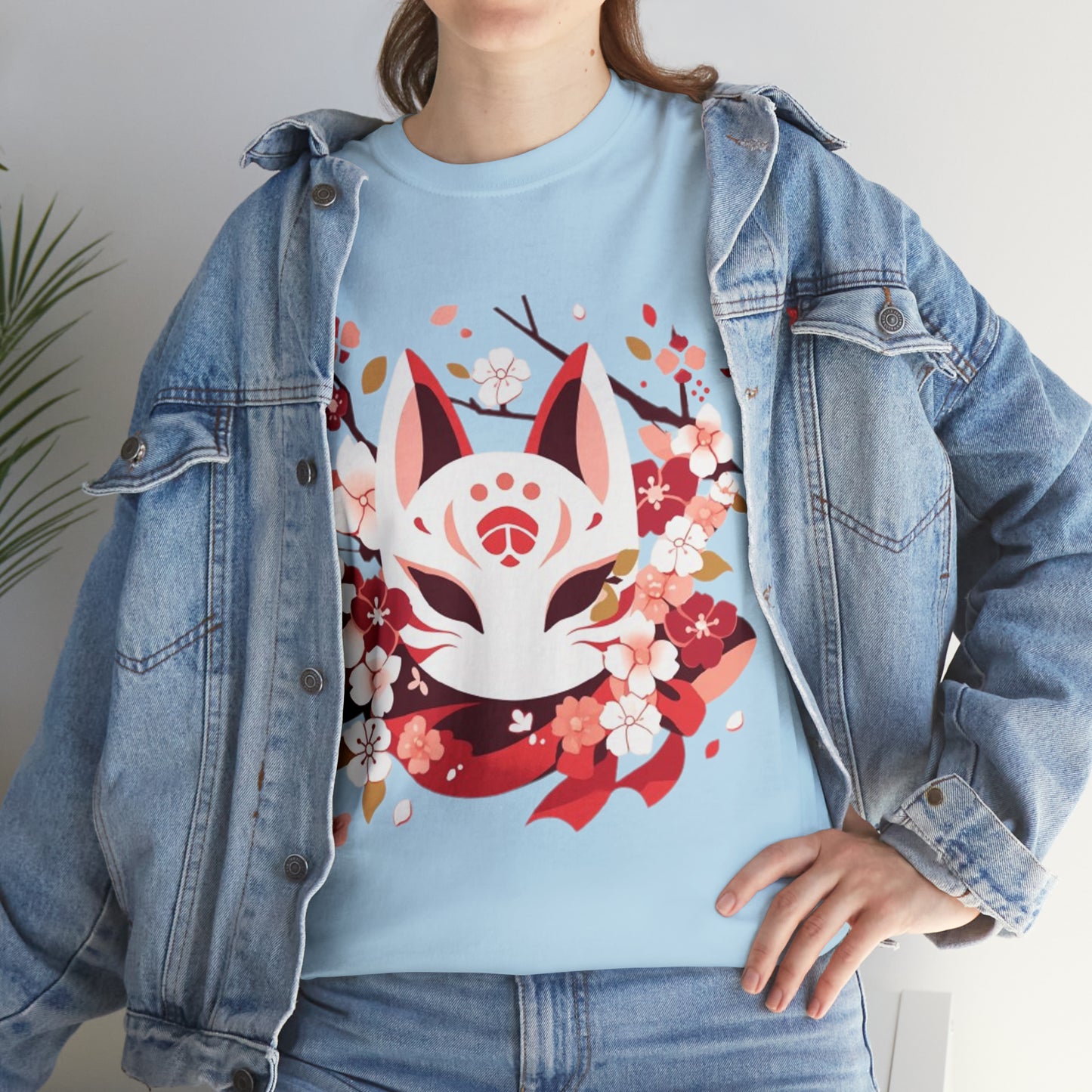 Kitsune Mask Unisex Heavy Cotton Tee
