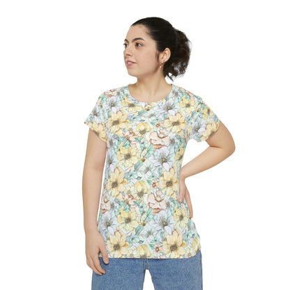 Spring Flowers Women's Short Sleeve Shirt (AOP)