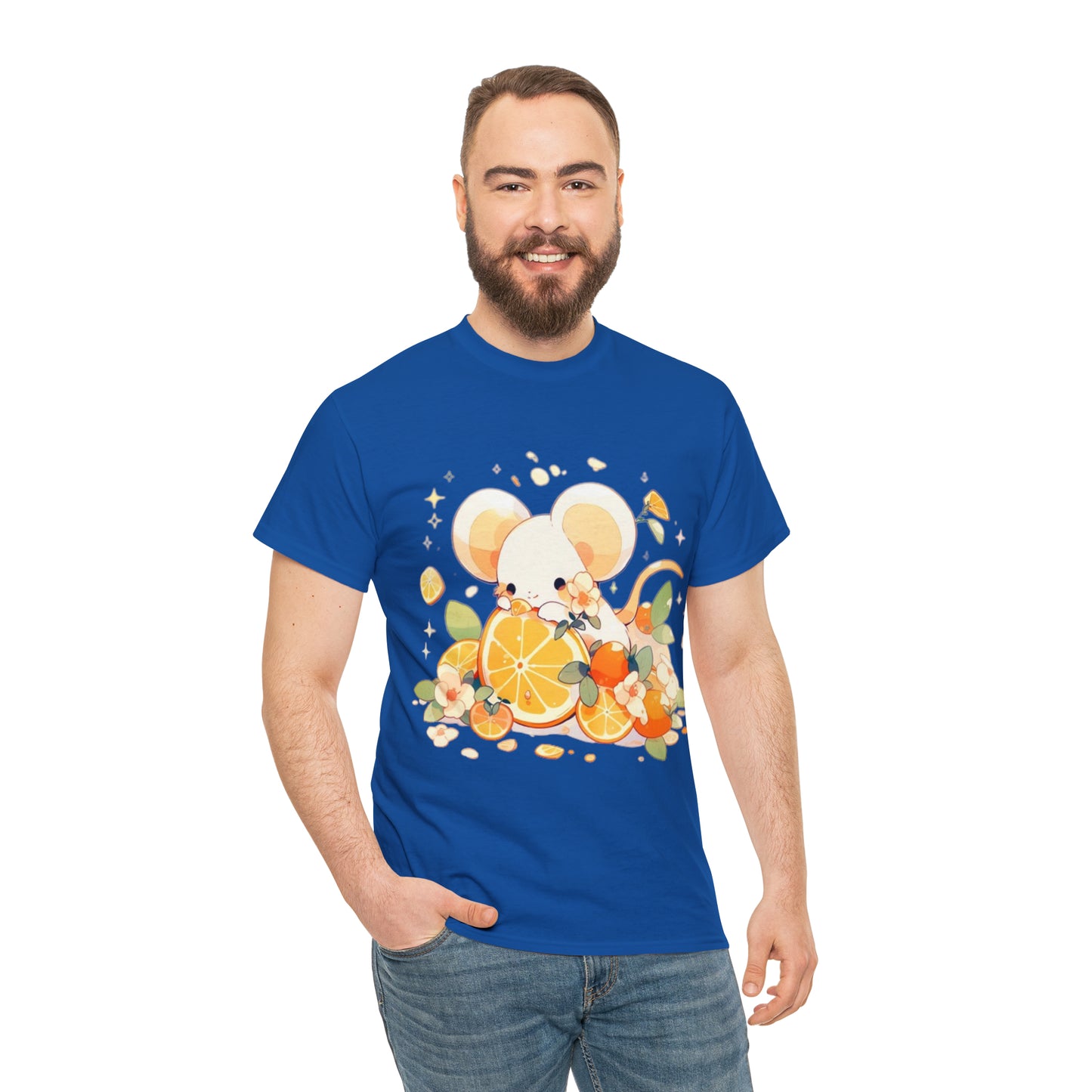 Orange Mouse Unisex Heavy Cotton Tee