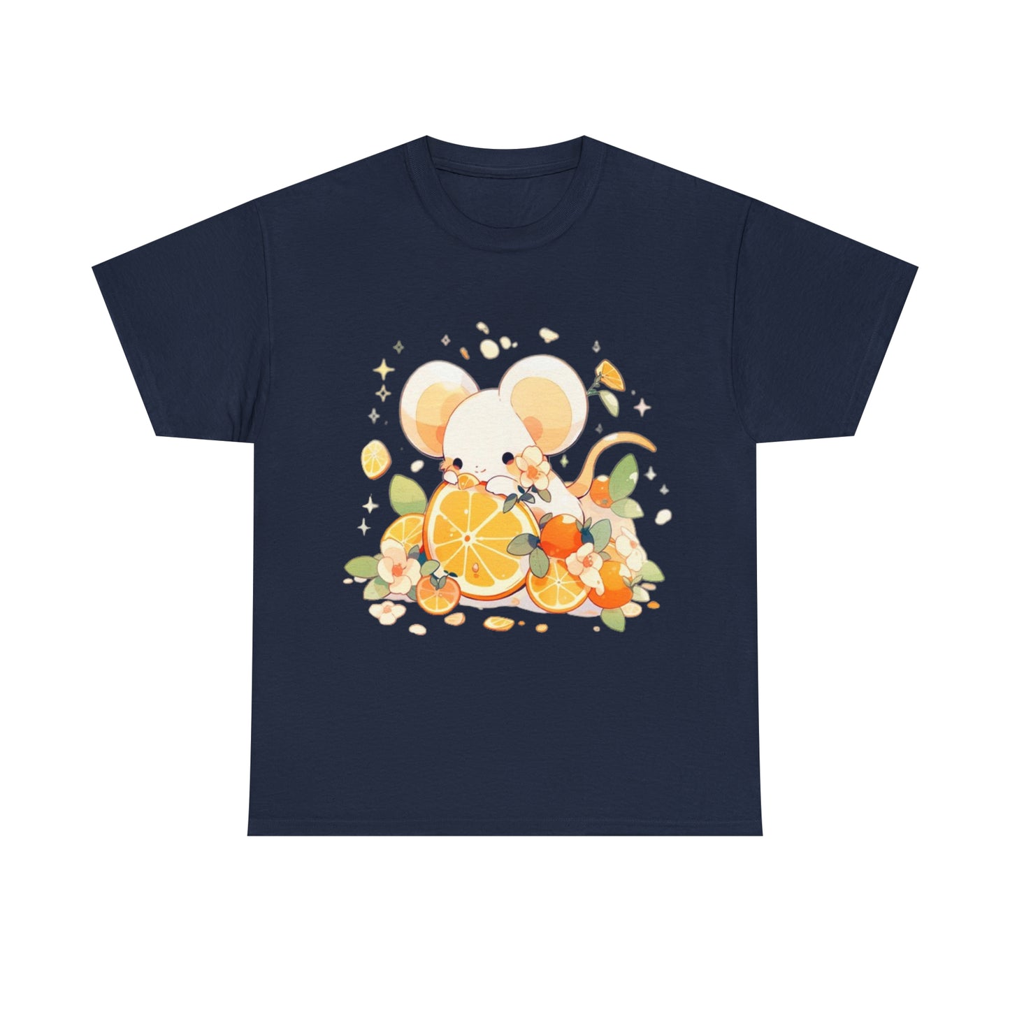 Orange Mouse Unisex Heavy Cotton Tee