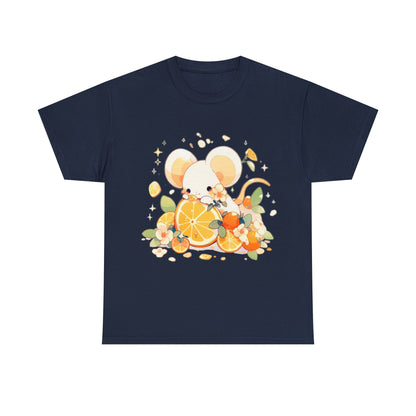 Orange Mouse Unisex Heavy Cotton Tee