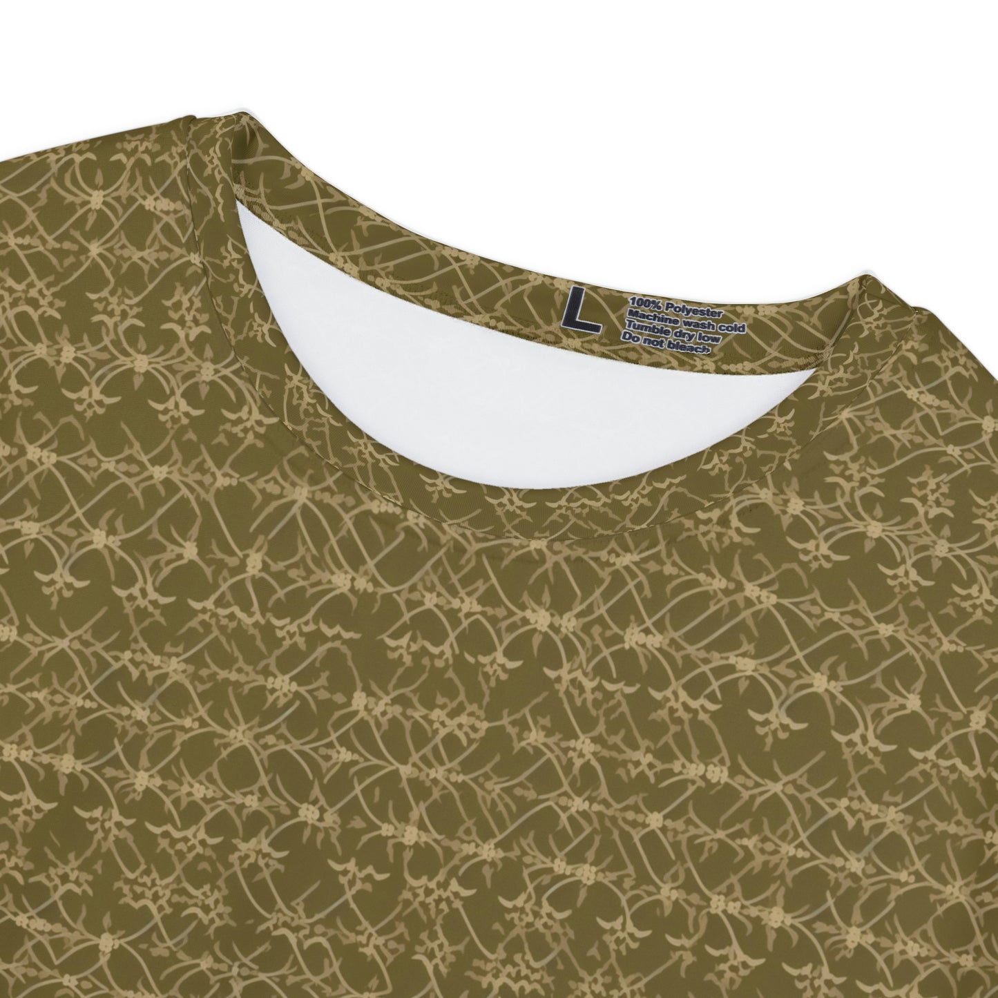 Olive Filigree Women's Short Sleeve Shirt (AOP)