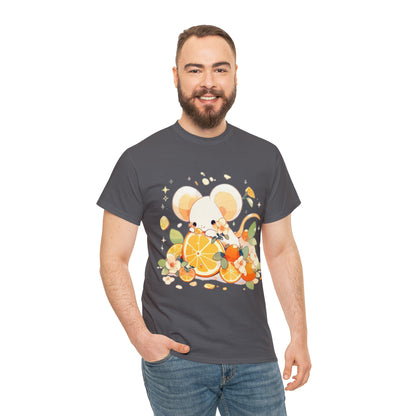 Orange Mouse Unisex Heavy Cotton Tee