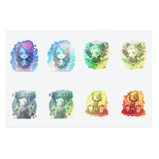 Zombie Girl Sticker Sheets