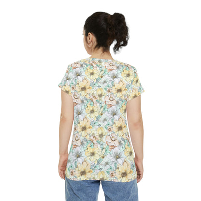 Spring Flowers Women's Short Sleeve Shirt (AOP)