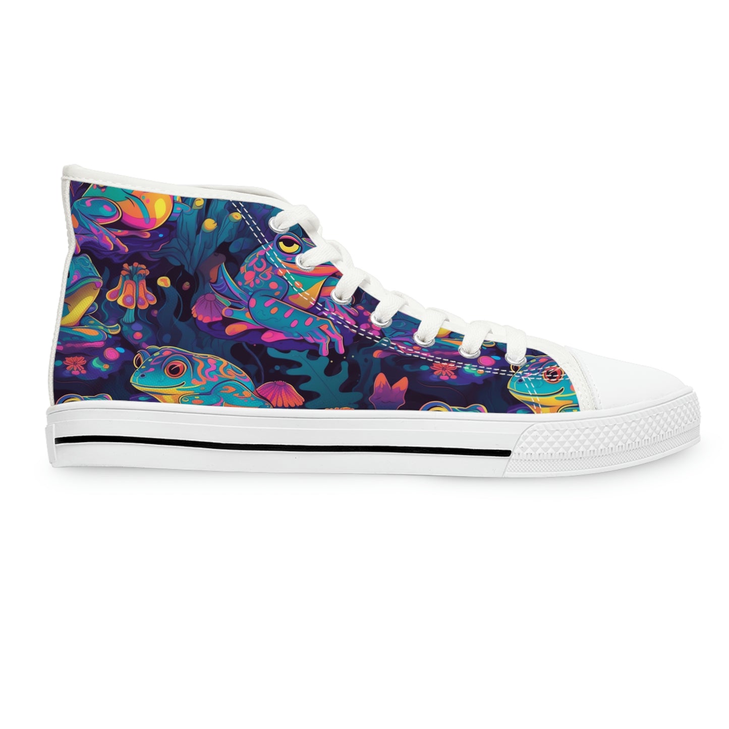 Funky Frogs Women's High Top Sneakers