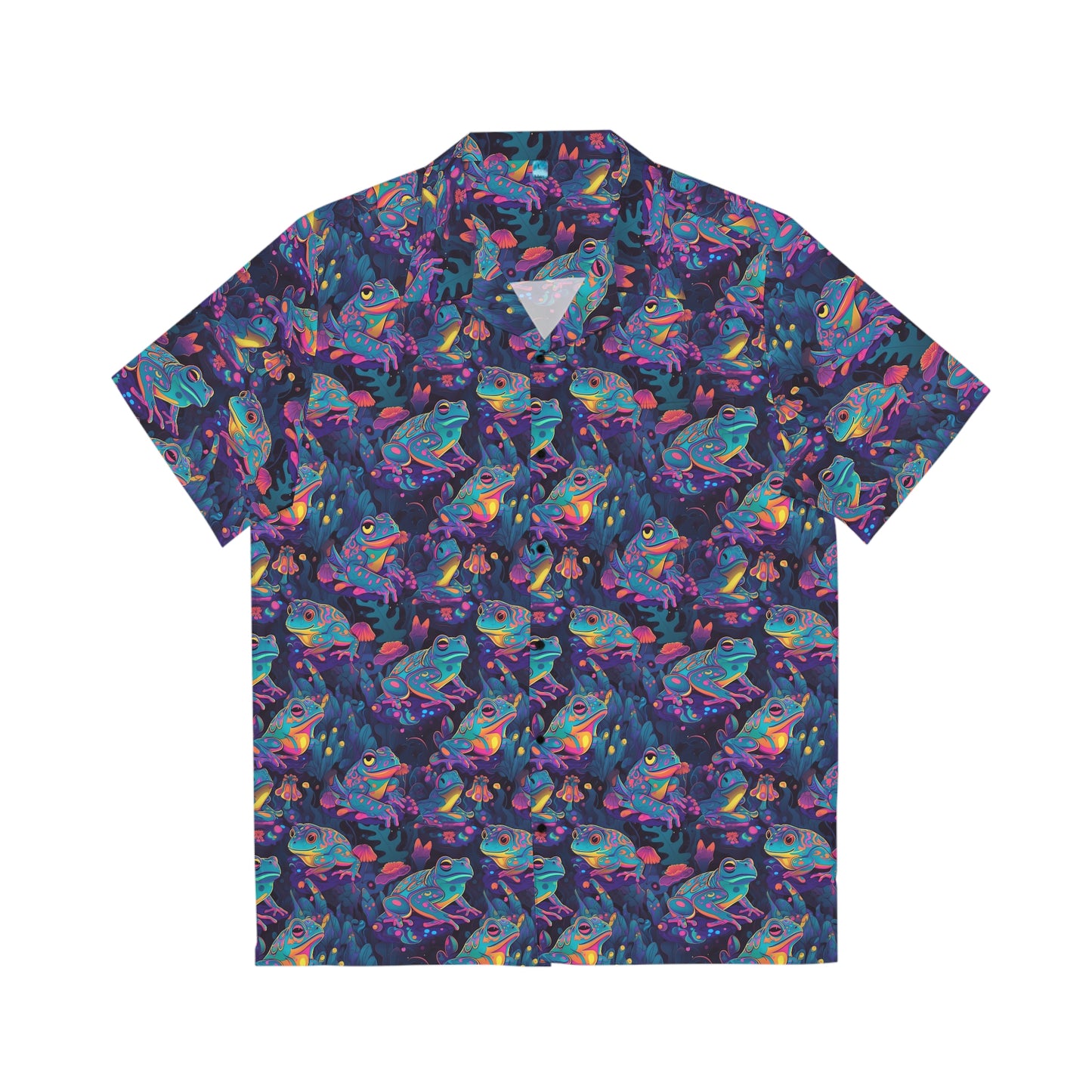 Funky Frogs Men's Hawaiian Shirt (AOP)