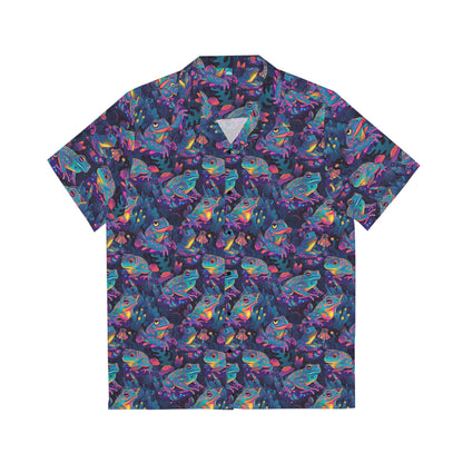 Funky Frogs Men's Hawaiian Shirt (AOP)