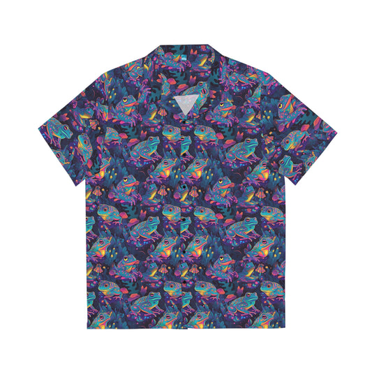 Funky Frogs Men's Hawaiian Shirt (AOP)
