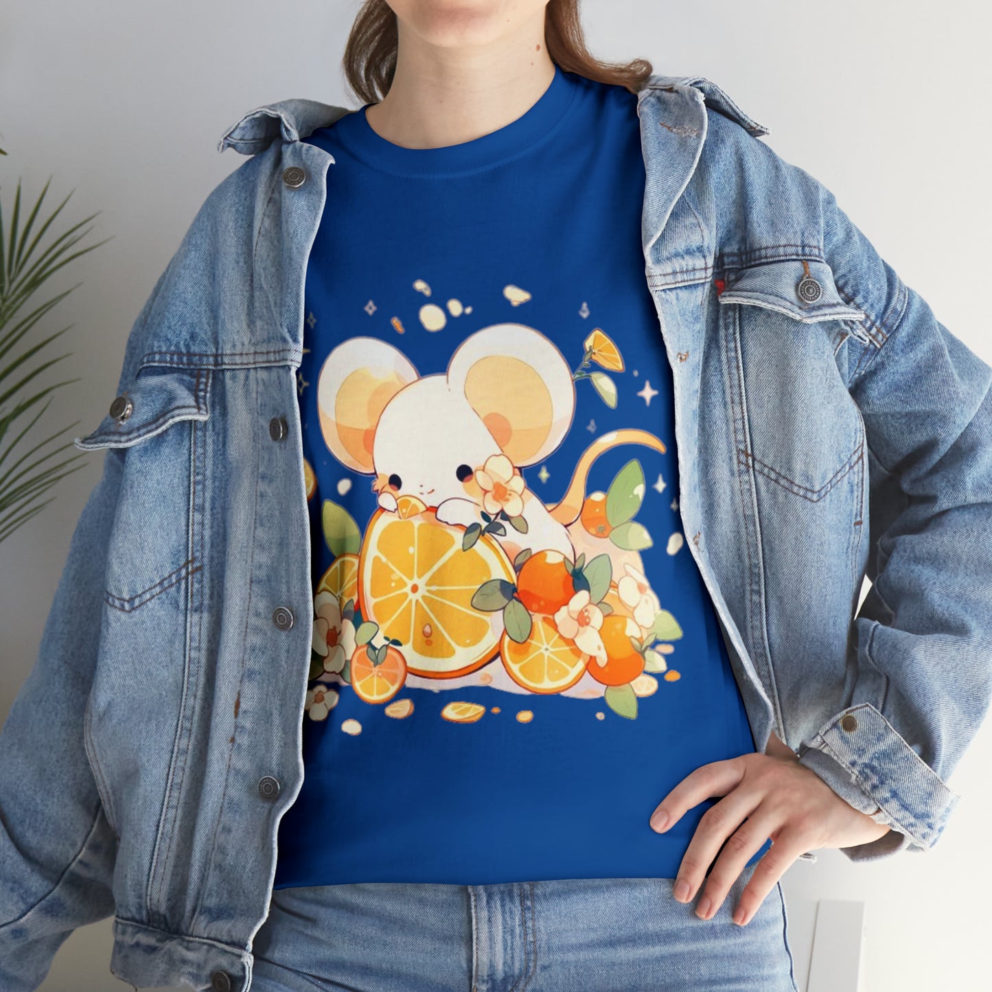 Orange Mouse Unisex Heavy Cotton Tee