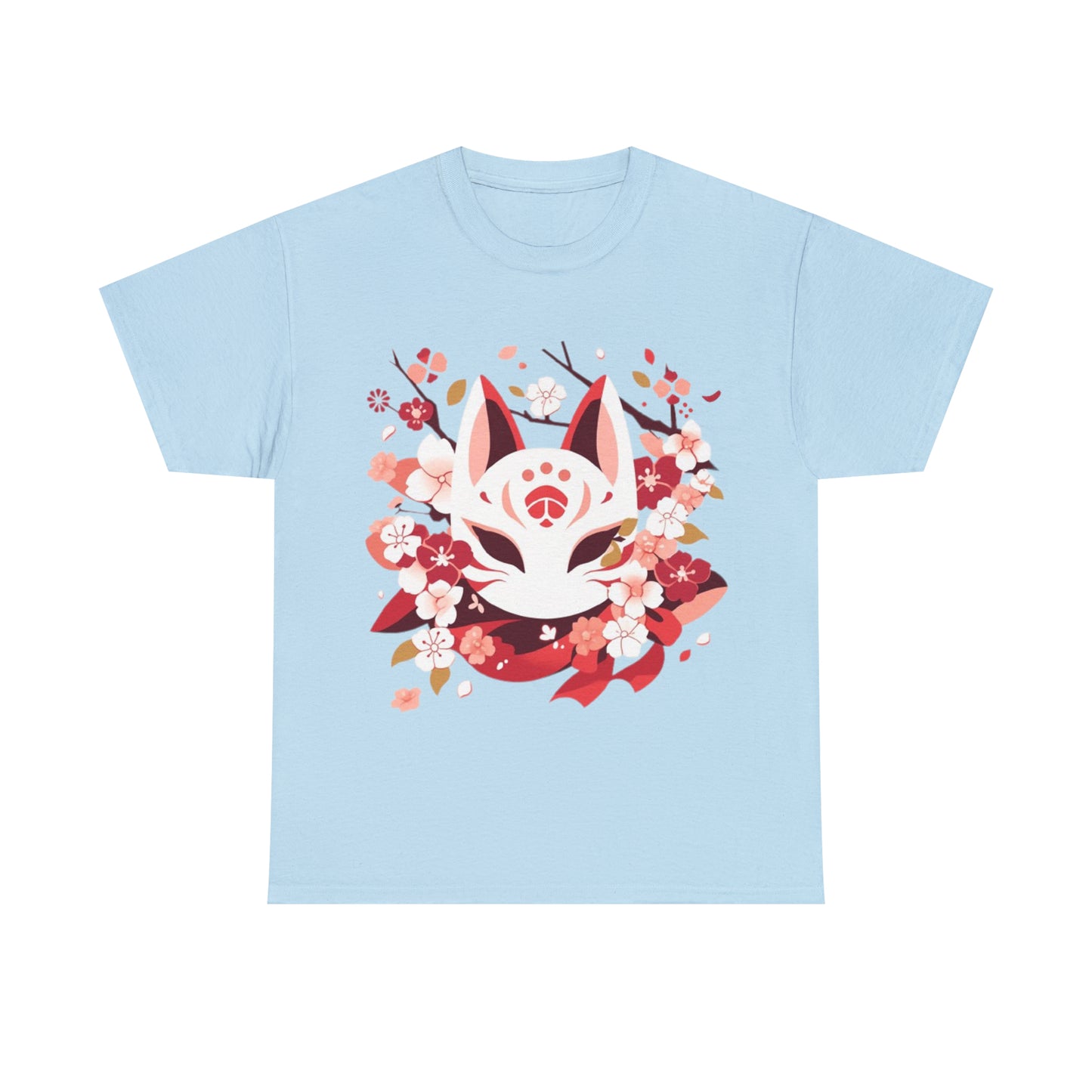 Kitsune Mask Unisex Heavy Cotton Tee