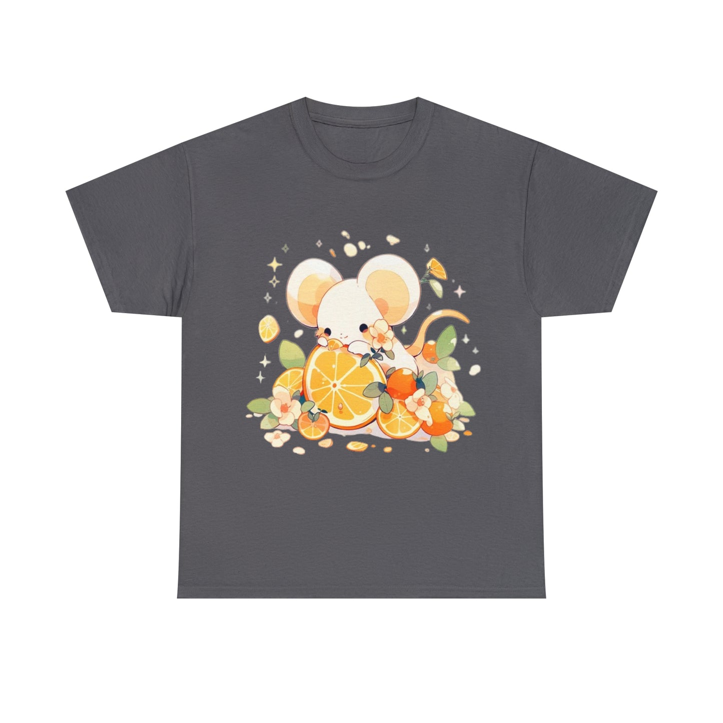 Orange Mouse Unisex Heavy Cotton Tee
