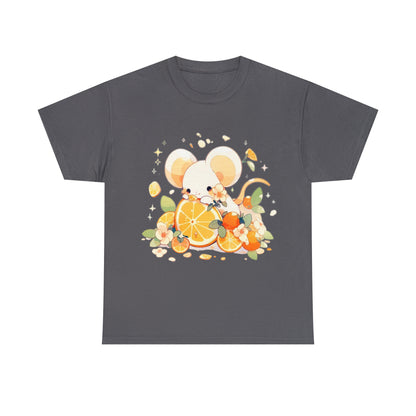 Orange Mouse Unisex Heavy Cotton Tee