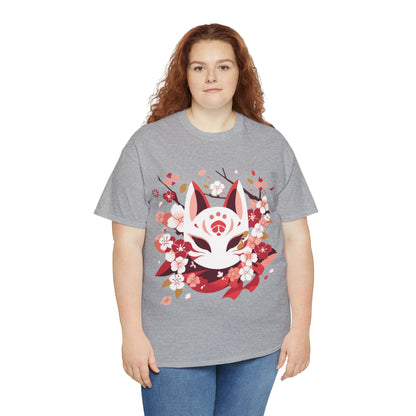 Kitsune Mask Unisex Heavy Cotton Tee