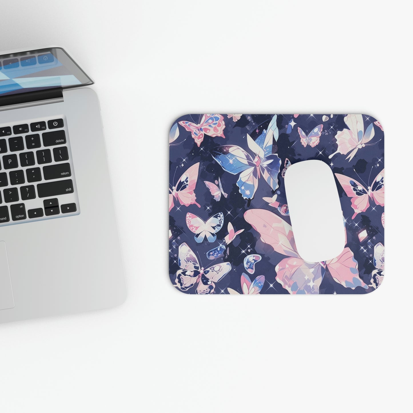 Crystal Butterflies Mouse Pad (Rectangle)