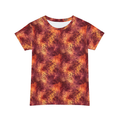 Sunset Swirl Women's Short Sleeve Shirt (AOP)