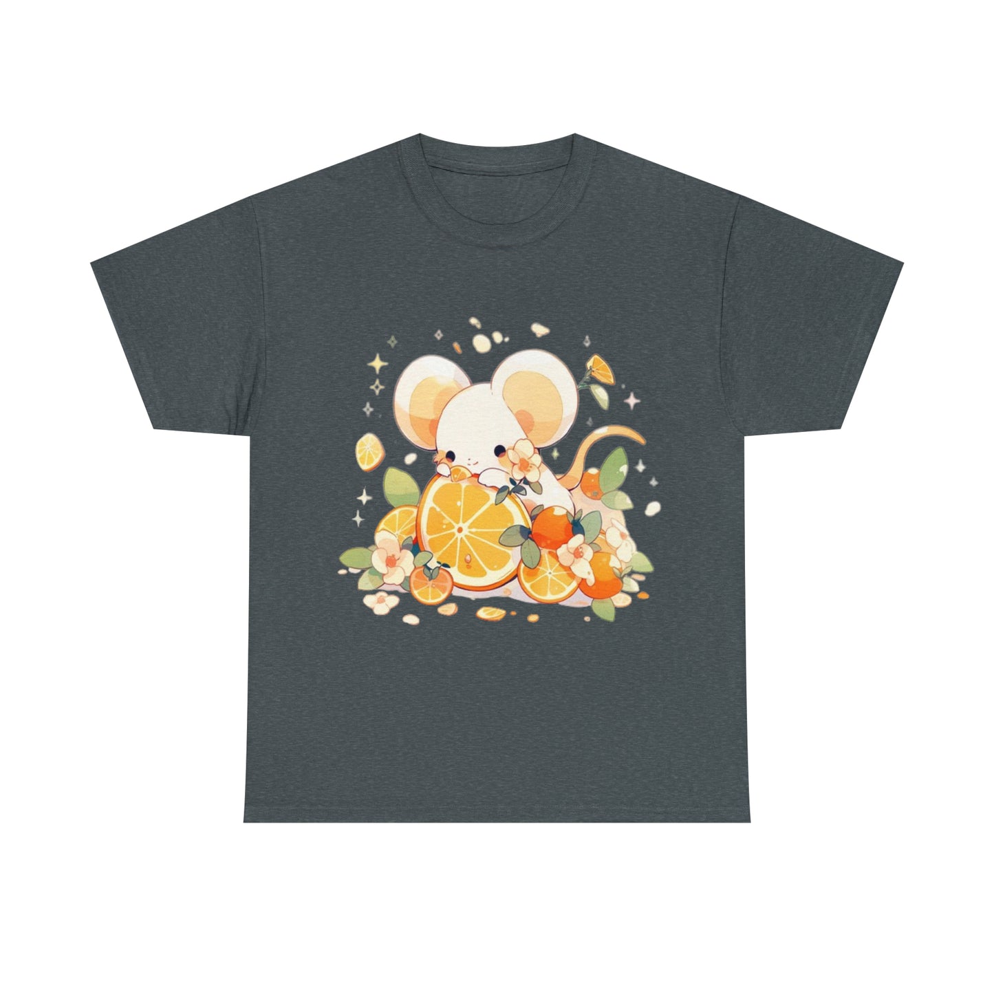 Orange Mouse Unisex Heavy Cotton Tee