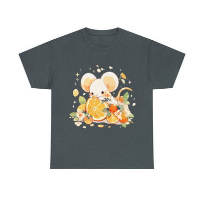 Orange Mouse Unisex Heavy Cotton Tee
