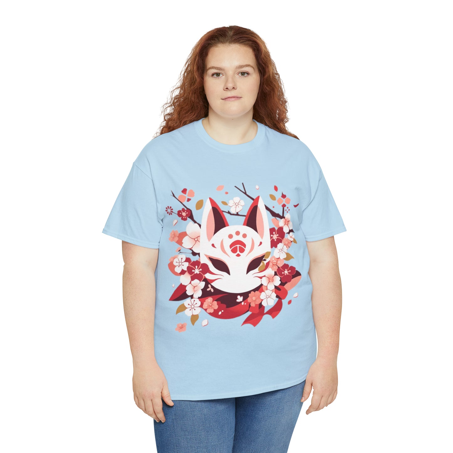 Kitsune Mask Unisex Heavy Cotton Tee