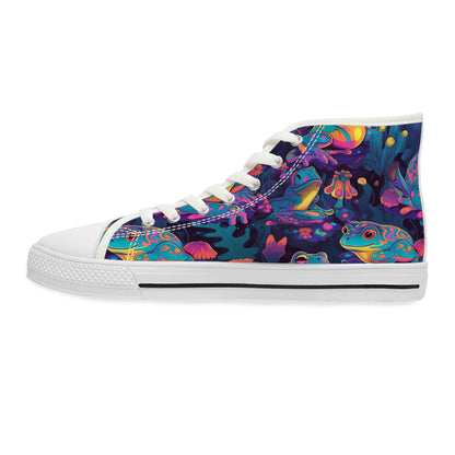 Funky Frogs Women's High Top Sneakers