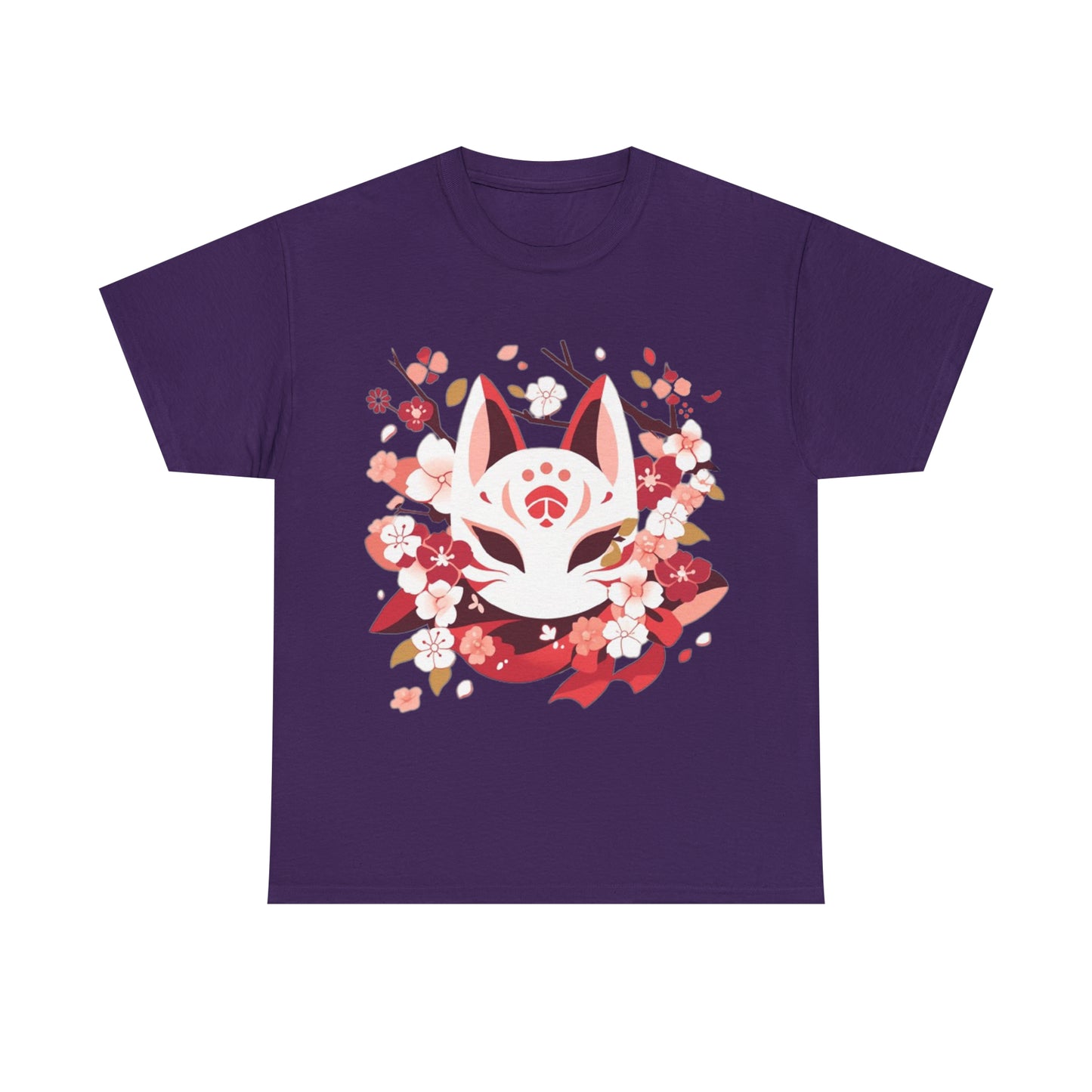 Kitsune Mask Unisex Heavy Cotton Tee