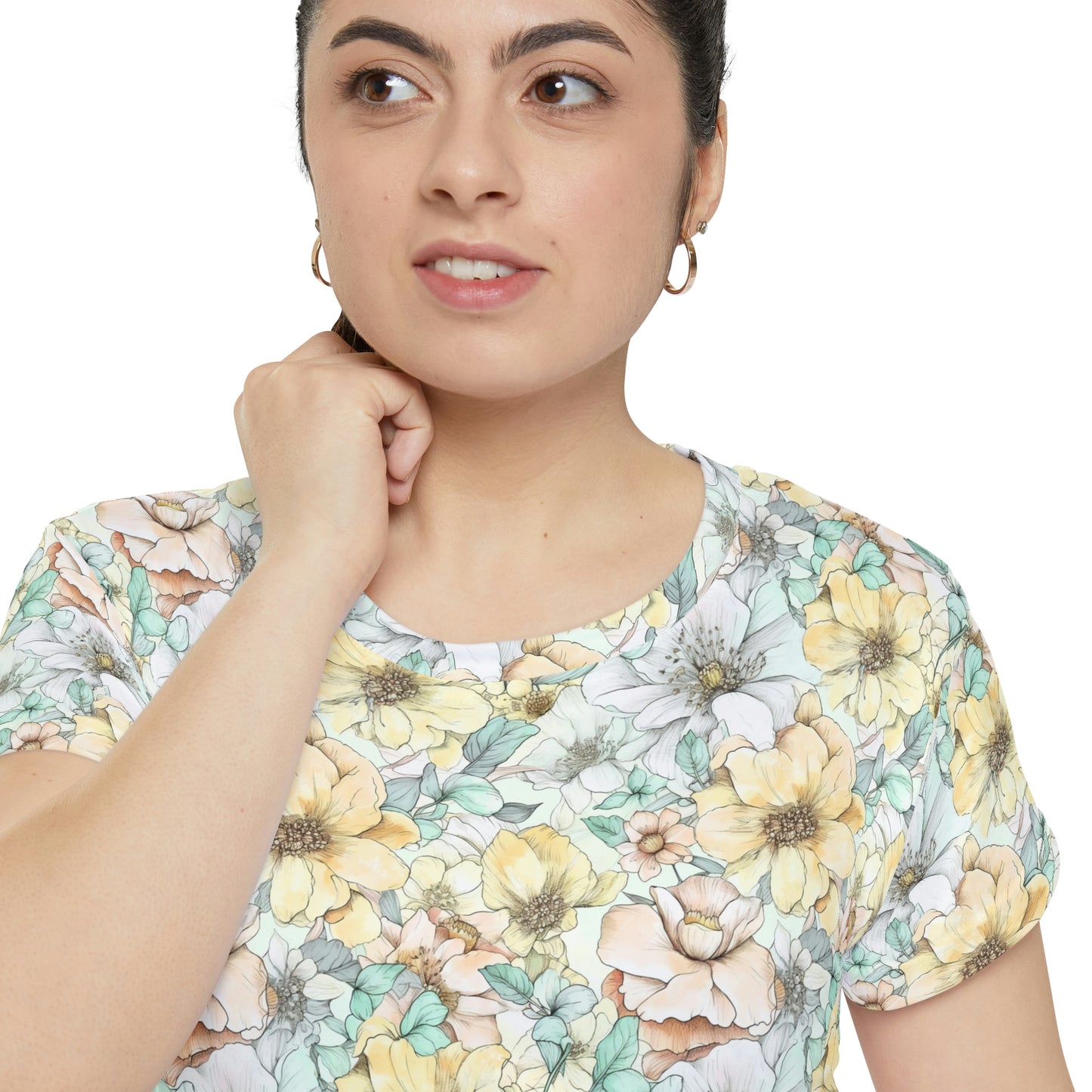 Spring Flowers Women's Short Sleeve Shirt (AOP)