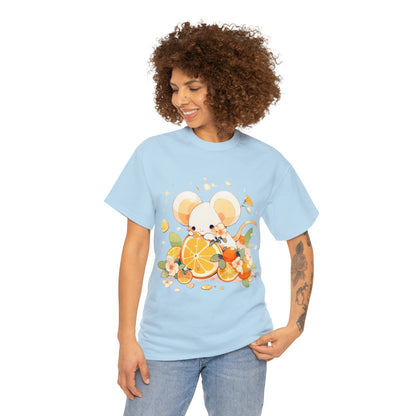 Orange Mouse Unisex Heavy Cotton Tee
