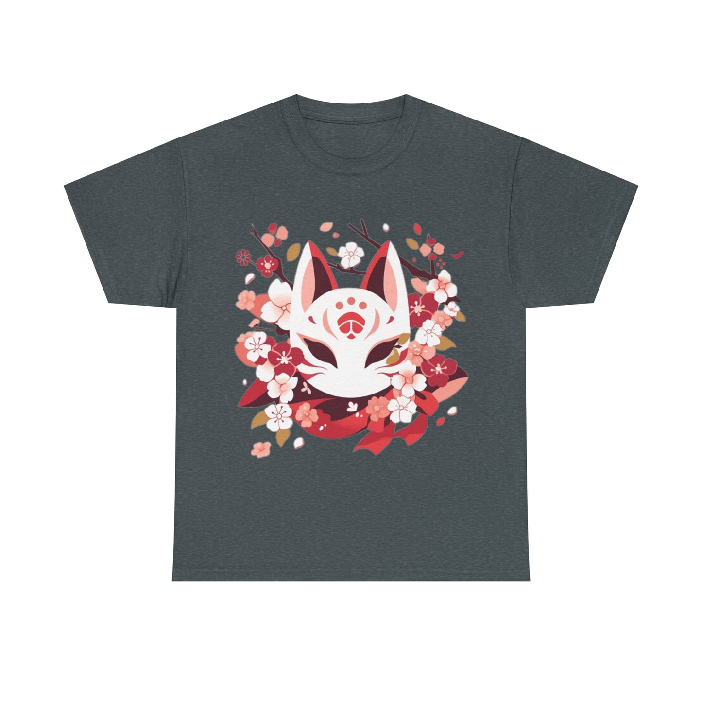Kitsune Mask Unisex Heavy Cotton Tee