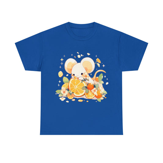 Orange Mouse Unisex Heavy Cotton Tee