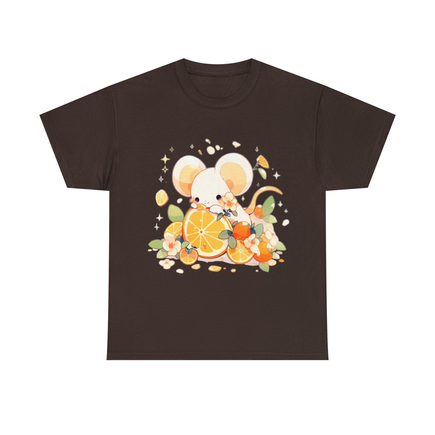 Orange Mouse Unisex Heavy Cotton Tee