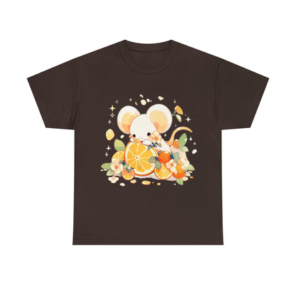 Orange Mouse Unisex Heavy Cotton Tee