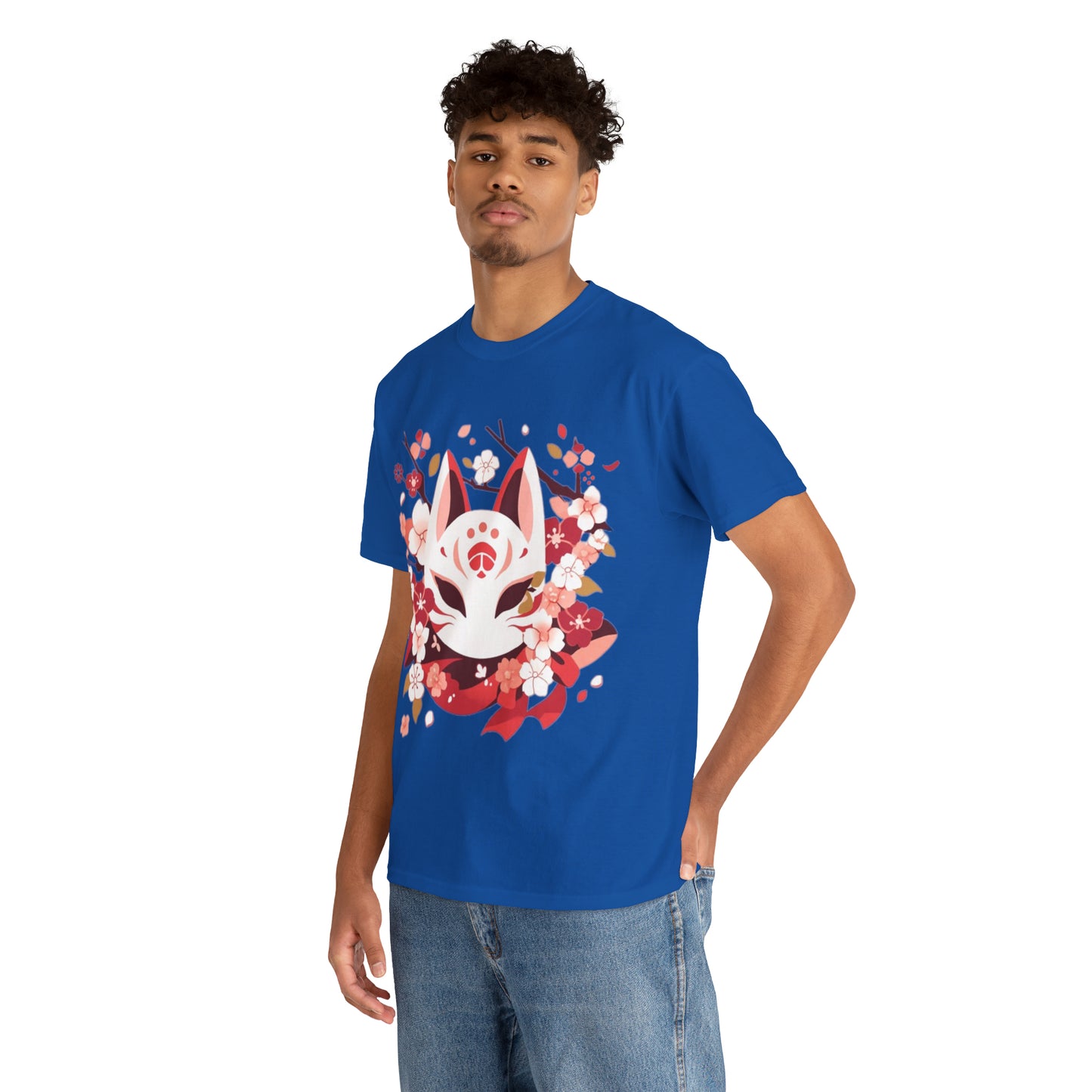 Kitsune Mask Unisex Heavy Cotton Tee