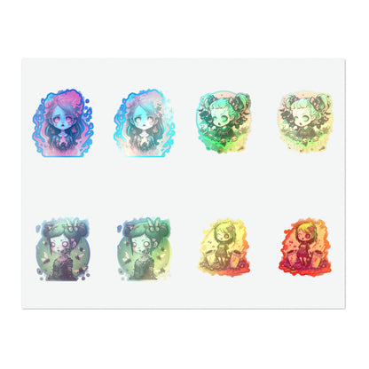 Zombie Girl Sticker Sheets