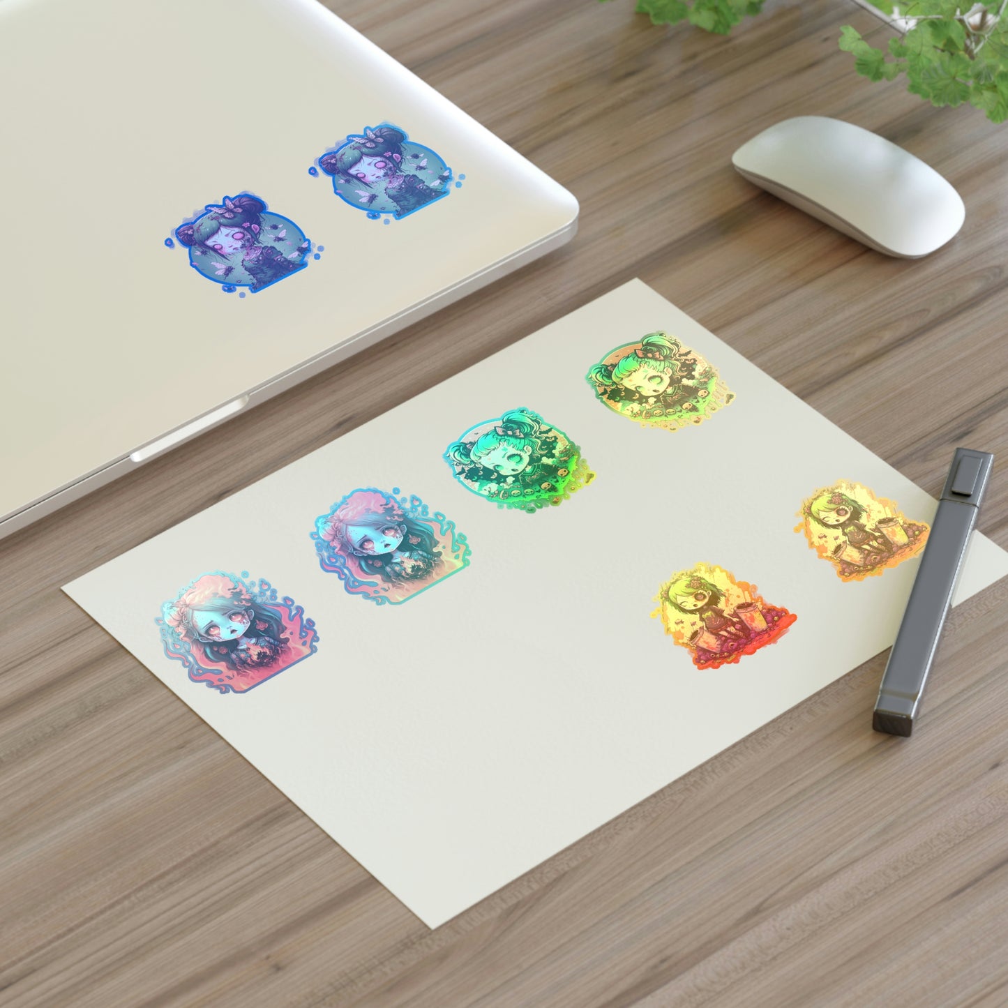 Zombie Girl Sticker Sheets