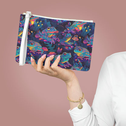 Funky Frogs Clutch Bag