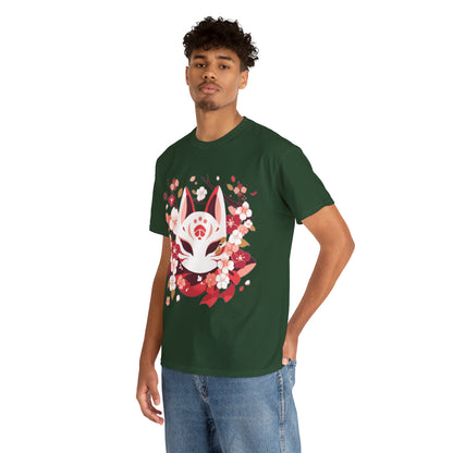 Kitsune Mask Unisex Heavy Cotton Tee