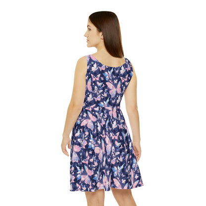 Crystal Butterflies Women's Skater Dress (AOP)