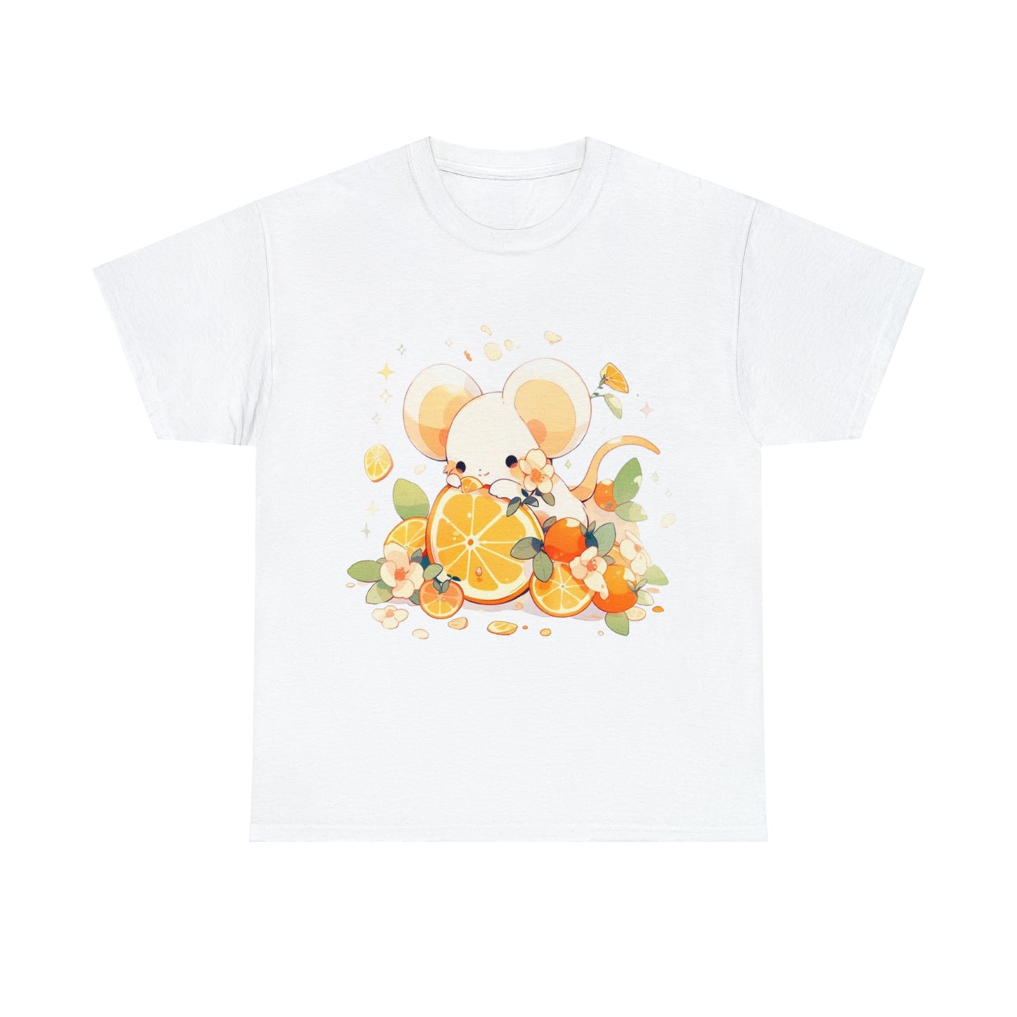 Orange Mouse Unisex Heavy Cotton Tee
