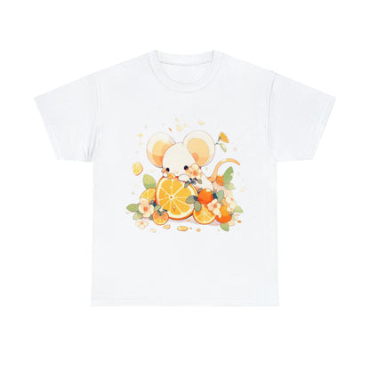 Orange Mouse Unisex Heavy Cotton Tee