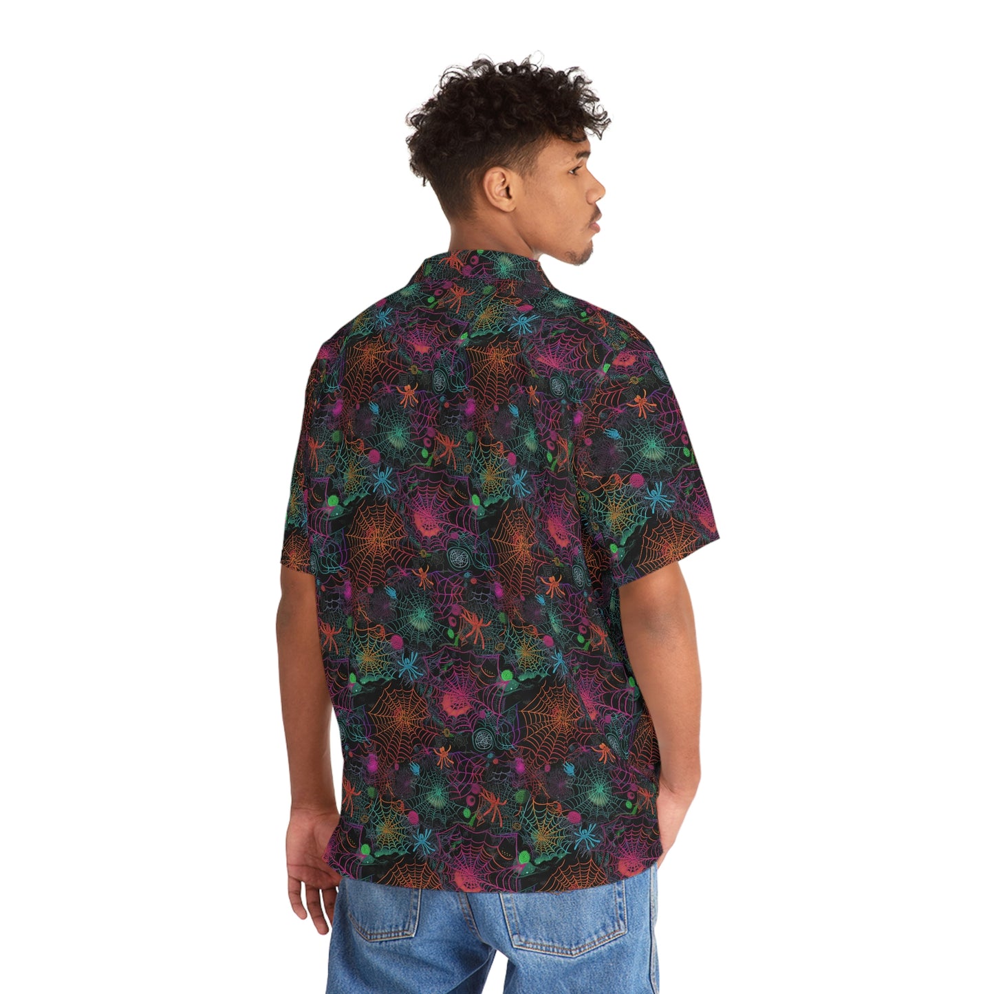 Alien Webs Men's Hawaiian Shirt (AOP)