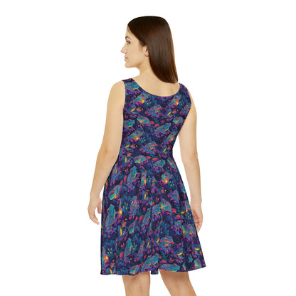 Funky Frogs Women's Skater Dress (AOP)