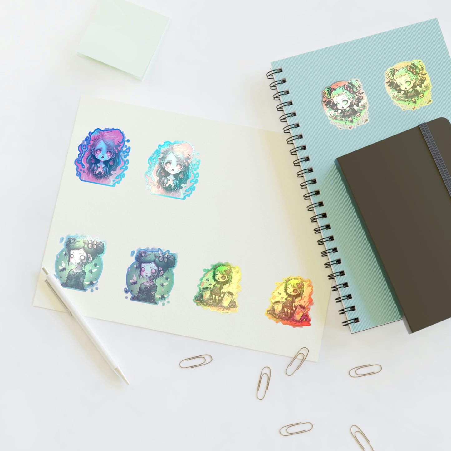 Zombie Girl Sticker Sheets