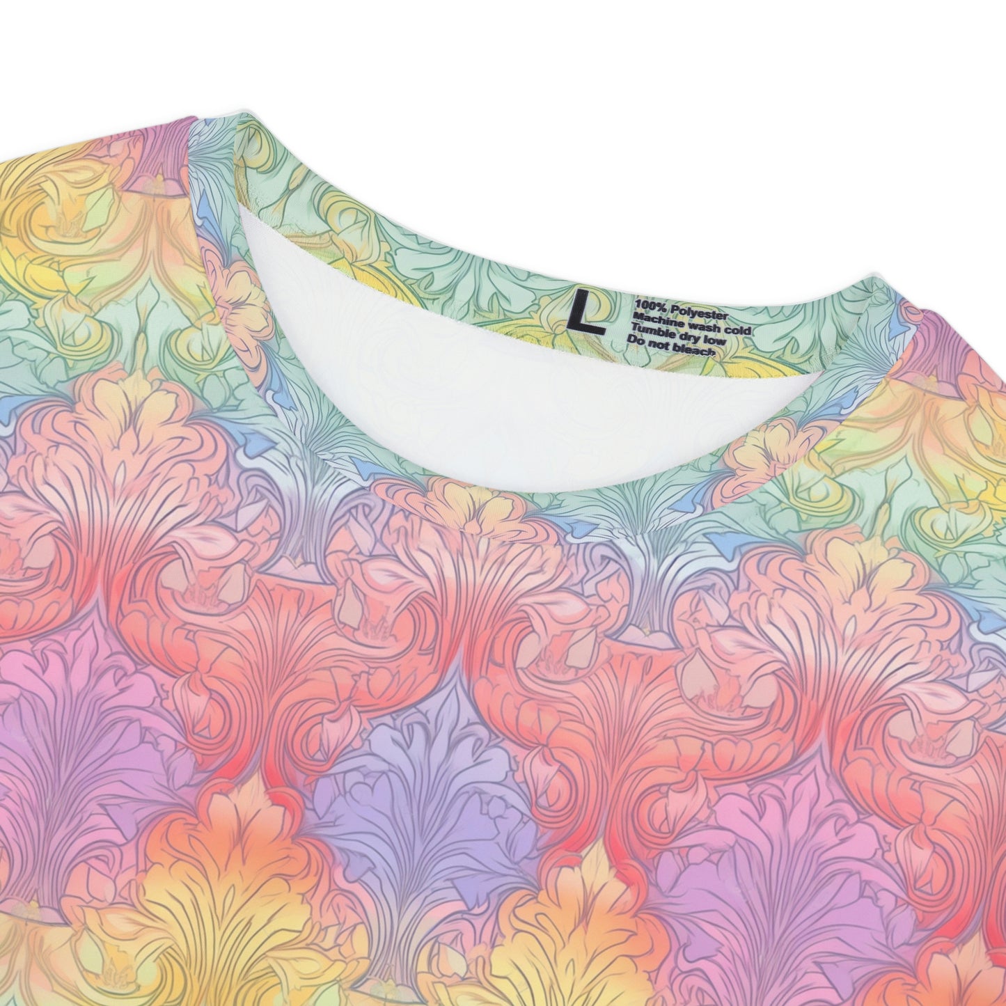 Rainbow Damask (v2) Women's Short Sleeve Shirt (AOP)